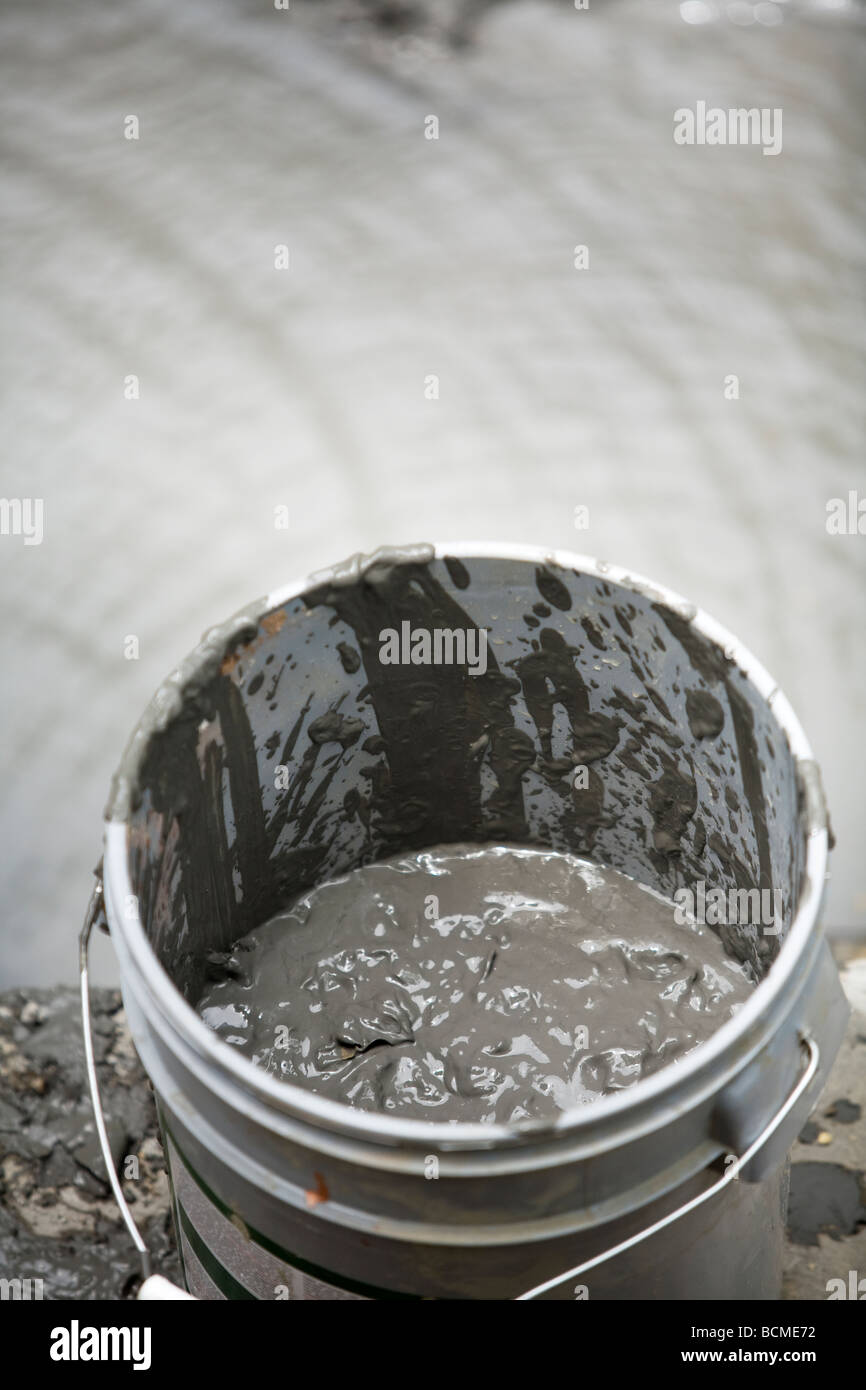 A bucket of mud dug up from the bubbling mud pools of Rincon de Viejo