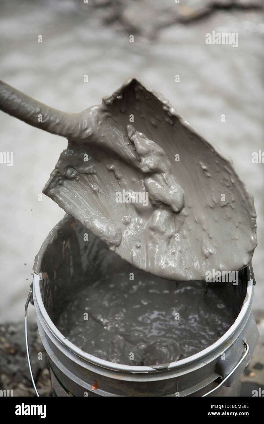 A bucket of mud dug up from the bubbling mud pools of Rincon de Viejo