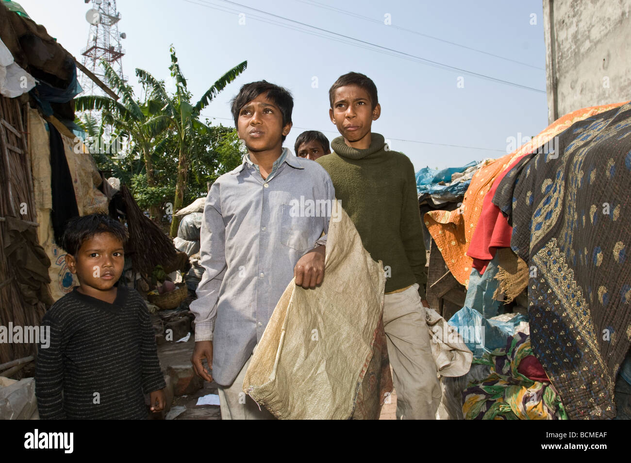 Rag picking children in Khulna Bangladesh Stock Photo Alamy
