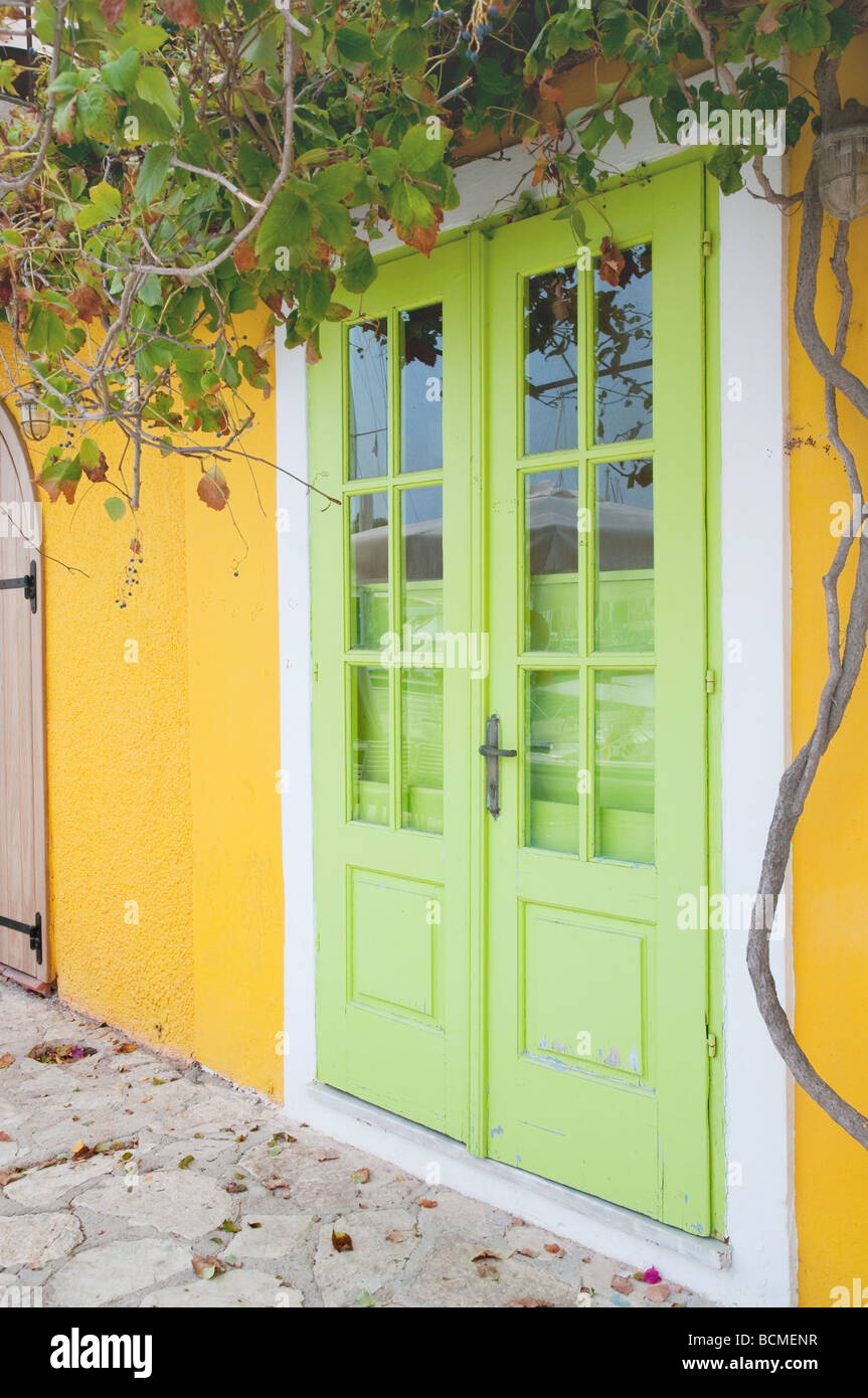 Yellow House Green Door High Resolution Stock Photography and Images