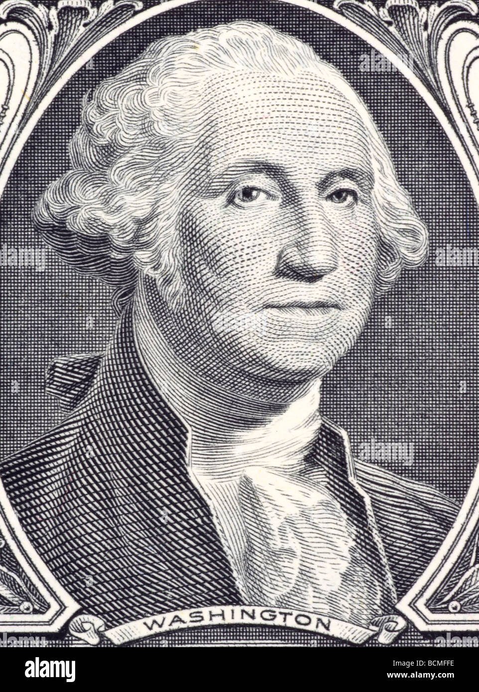 George Washington on 1 Dollar 2006 Banknote from USA Stock Photo