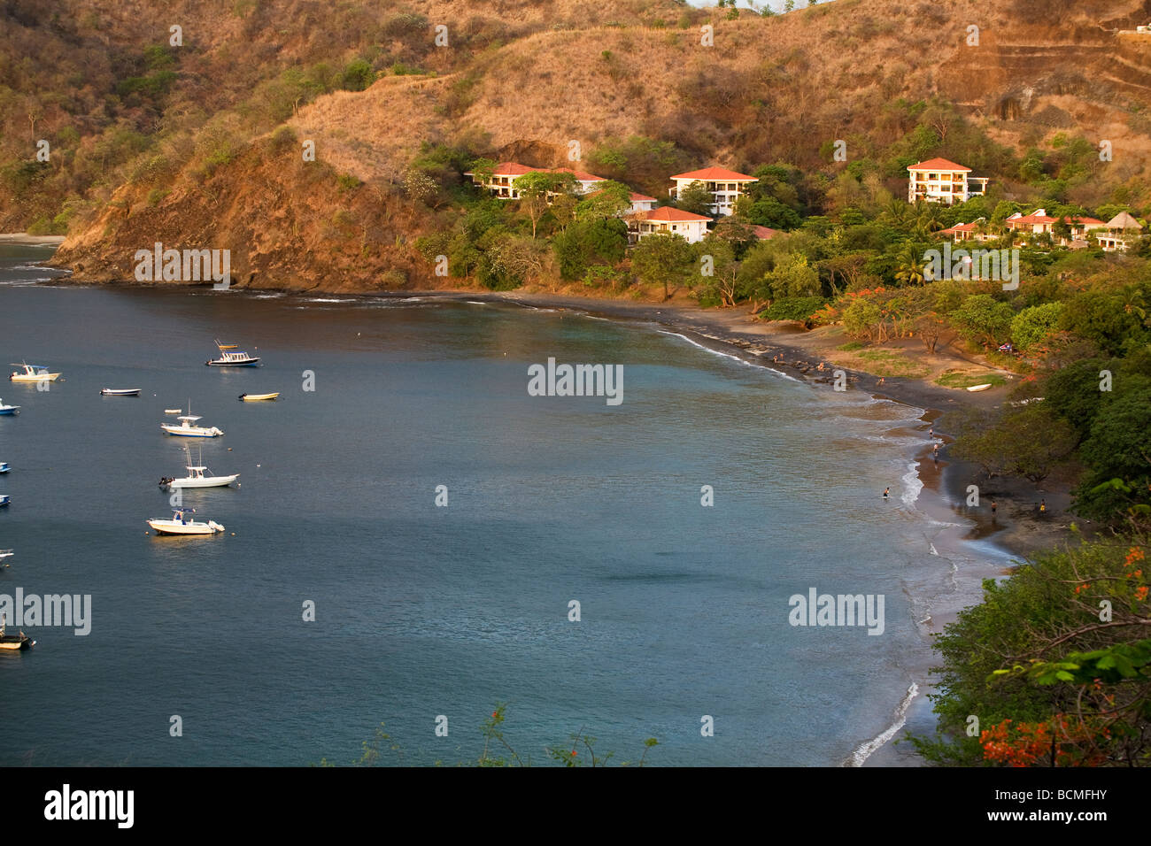 A view from above Playa Ocotal beach on Guanacaste's Pacific coast. It