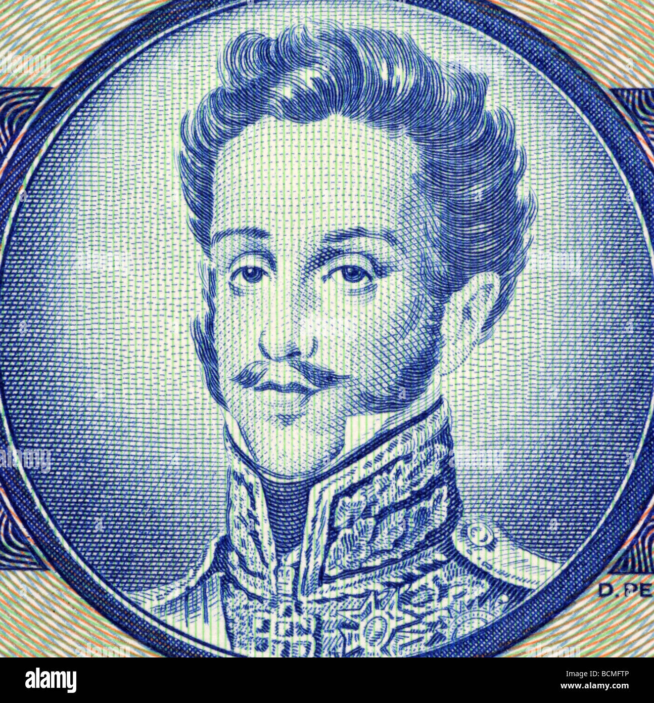 Pedro I on 5 Cruzerios 1980 Banknote from Brazil Stock Photo - Alamy
