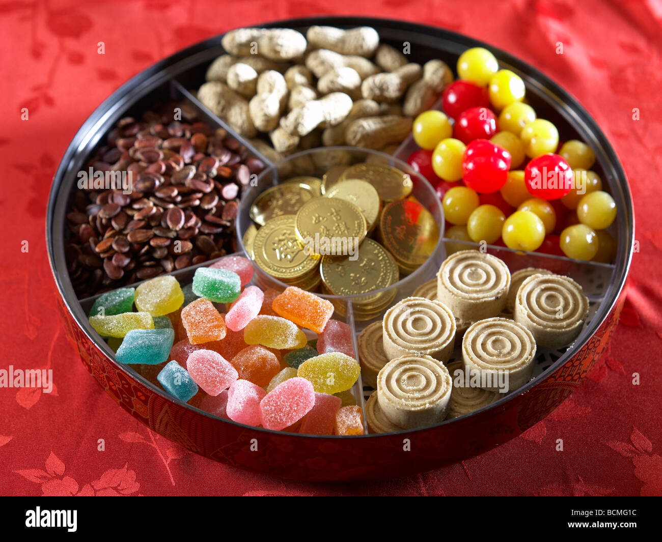 top view of candy tray with candies Stock Photo Alamy
