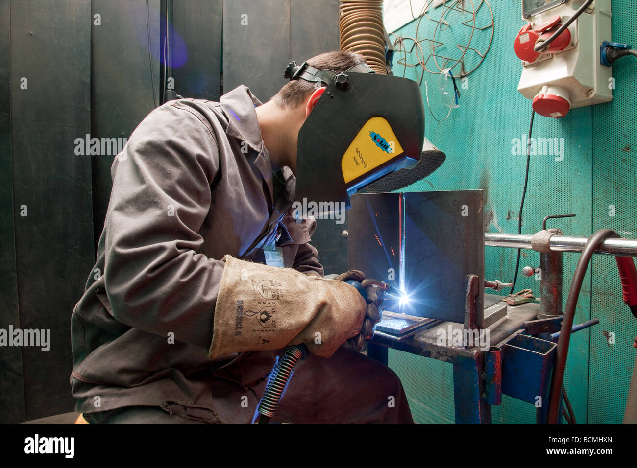 MIG and MAG welding Stock Photo