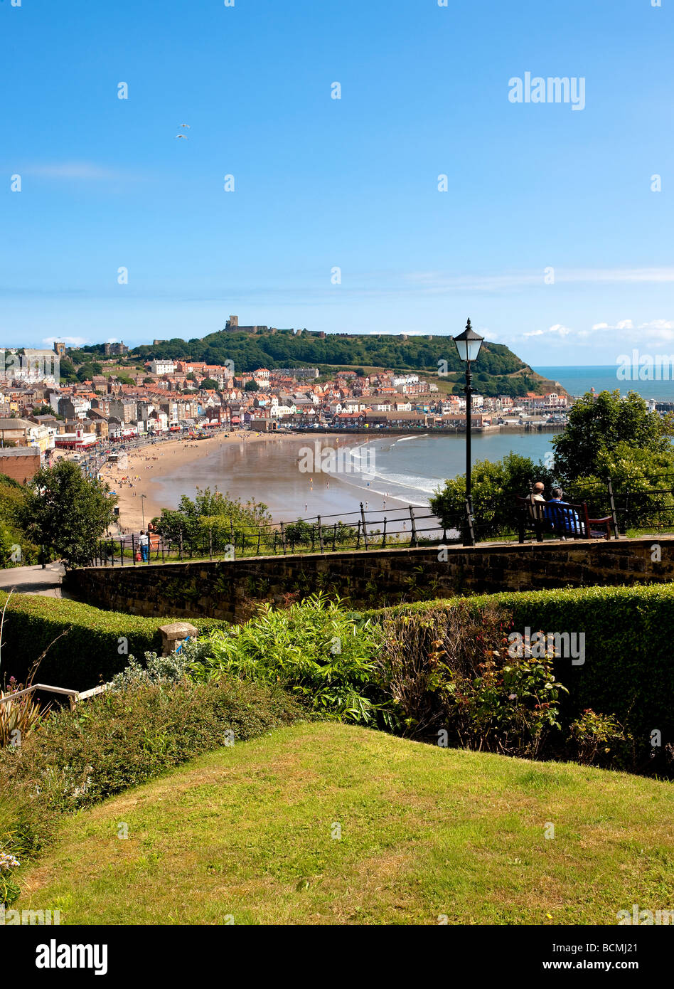 South Bay Scarborough from the Esplanade North Yorkshire Stock Photo
