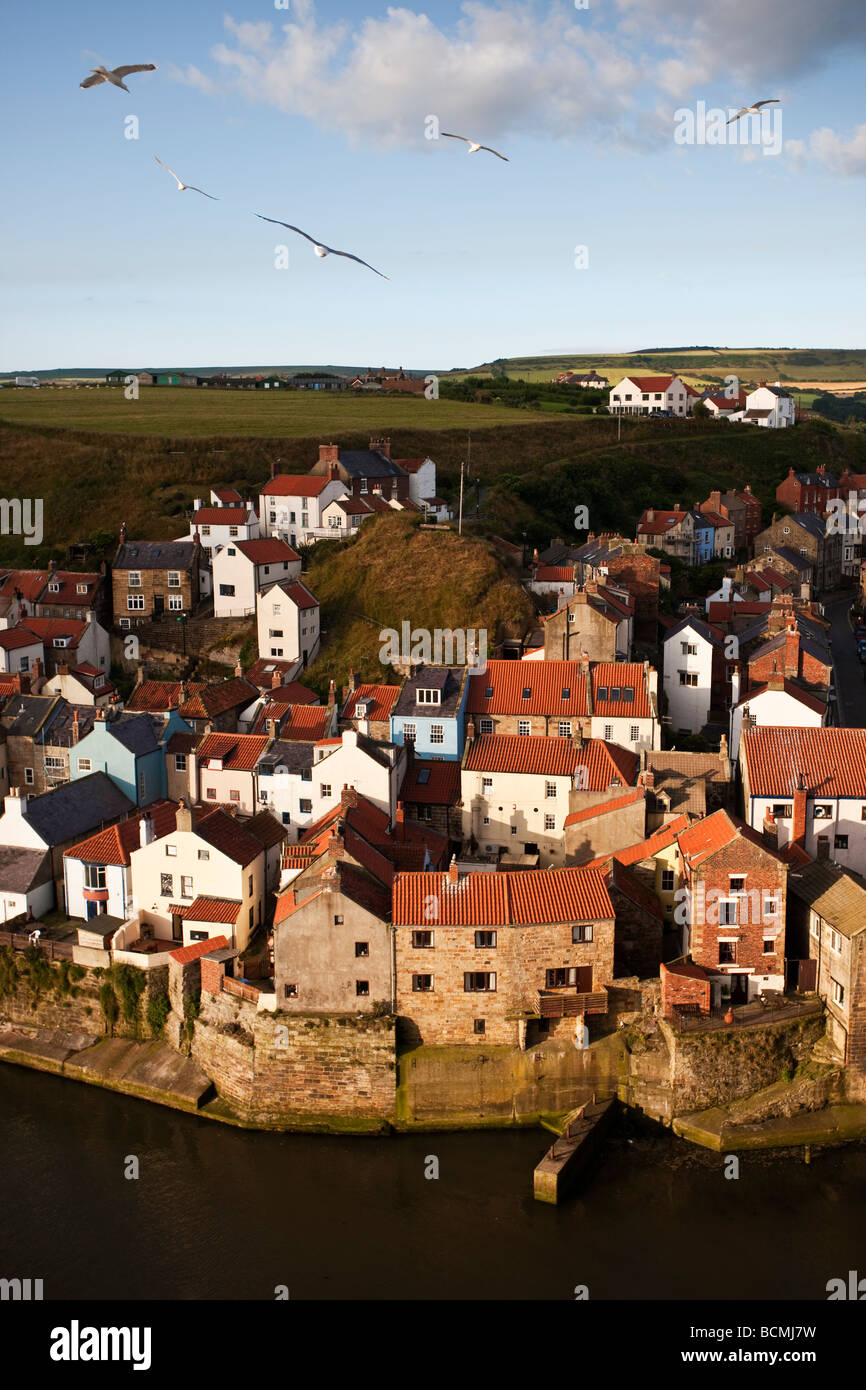 Staithes Yorkshire Fishing Village on the Cleveland Heritage Coast in the North York Moors National Park Stock Photo
