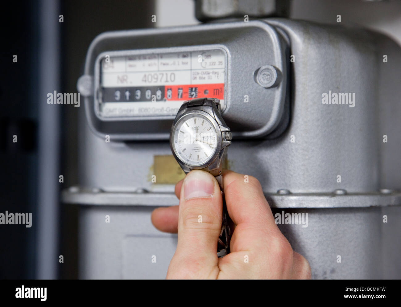 gas meter Stock Photo