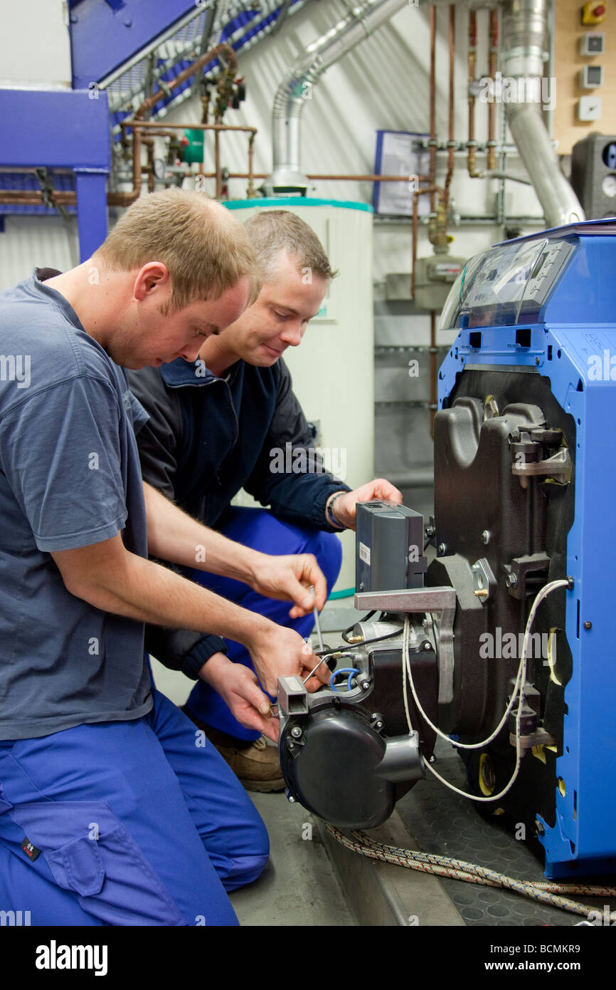 Training for heating ventilation and air conditioning in the school for