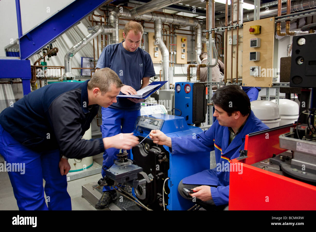 Training for heating ventilation and air conditioning in the school for