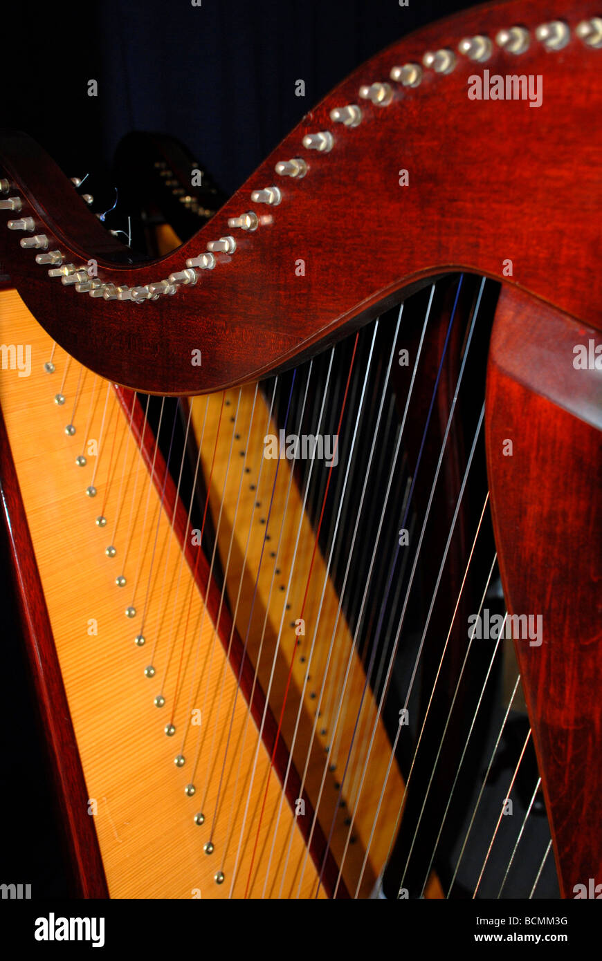 Harp musical instrument shop, Paris Stock Photo Alamy