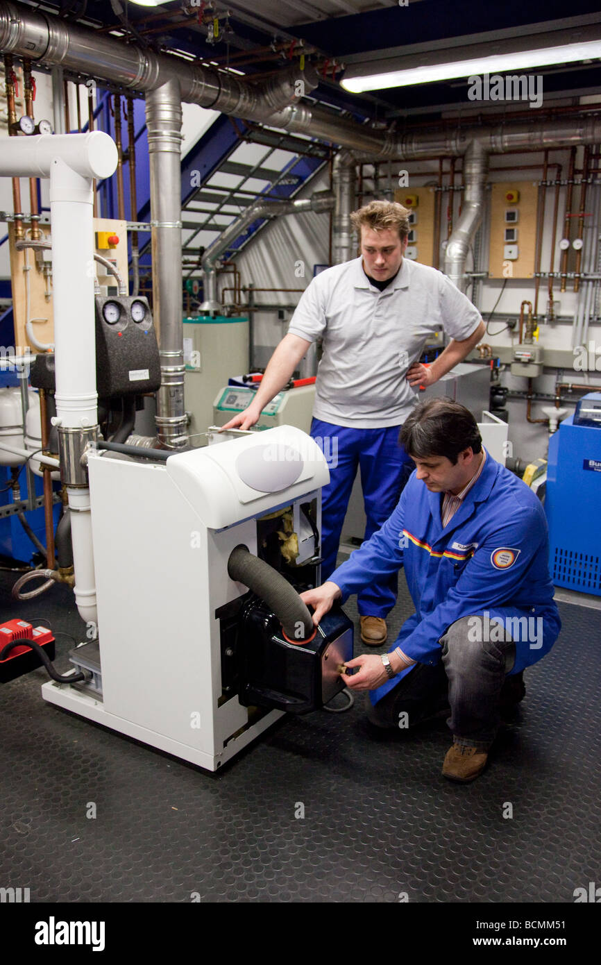 Training for heating ventilation and air conditioning in the school for