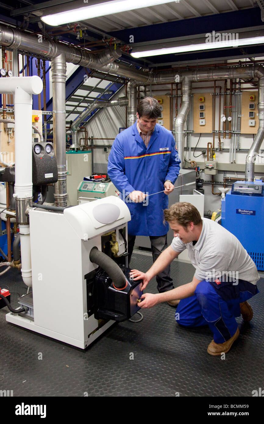 Training for heating ventilation and air conditioning in the school for