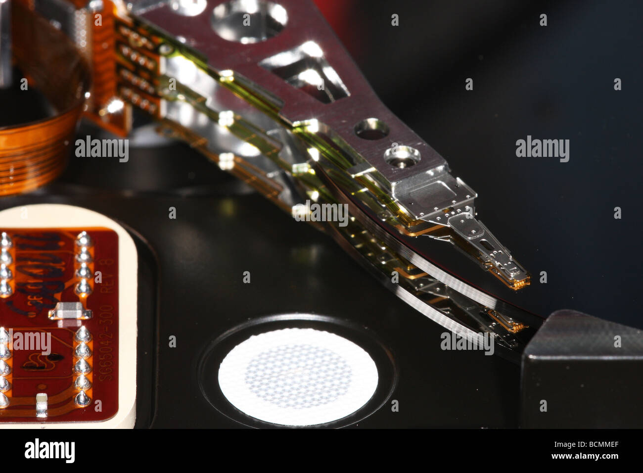 Computer hard drive read write heads Stock Photo - Alamy