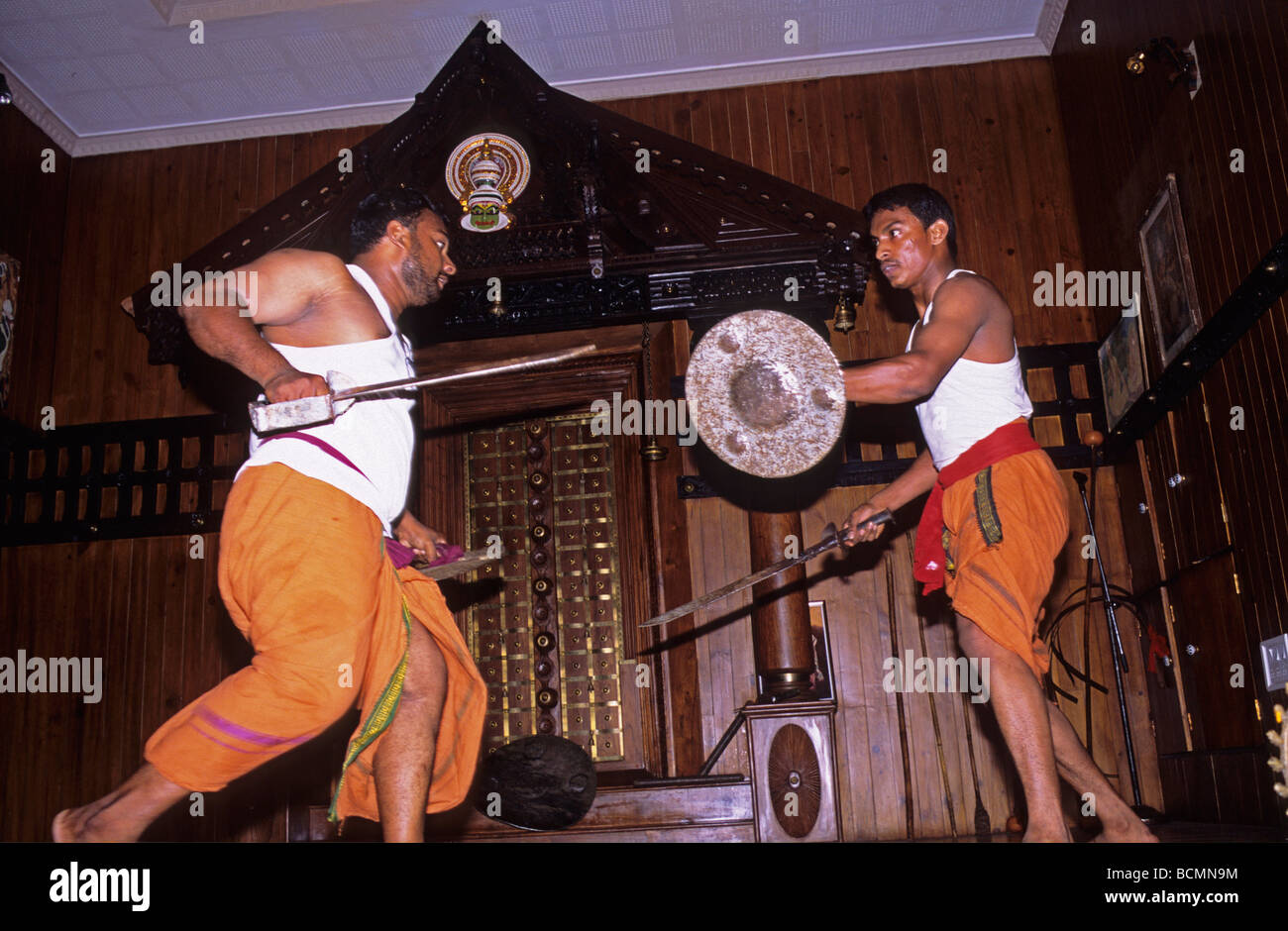 Martial Art Sword Fight Fort Cochin Kochi Kerala India Stock Photo Alamy