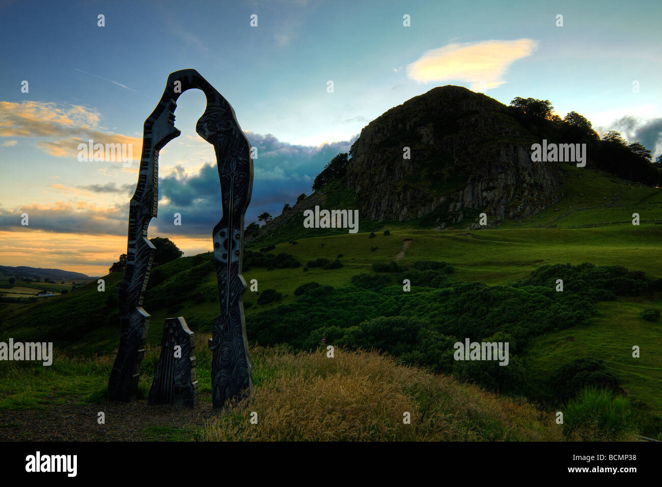 Spirit of Scotland sculpture by Loudoun hill, Irvine valley, Ayrshire