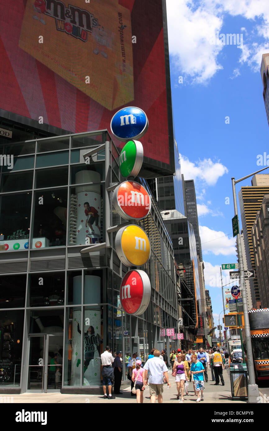 The Hershey's M& M store, Times Square, New York City USA Stock Photo