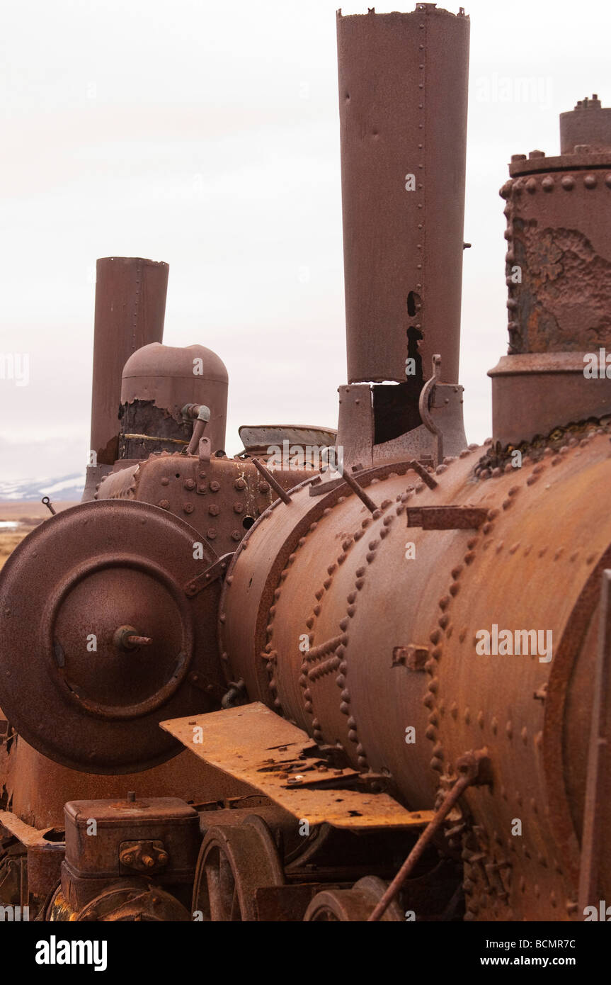 THE LAST TRAIN TO NOWHERE NEAR SOLOMON ALASKA Stock Photo - Alamy