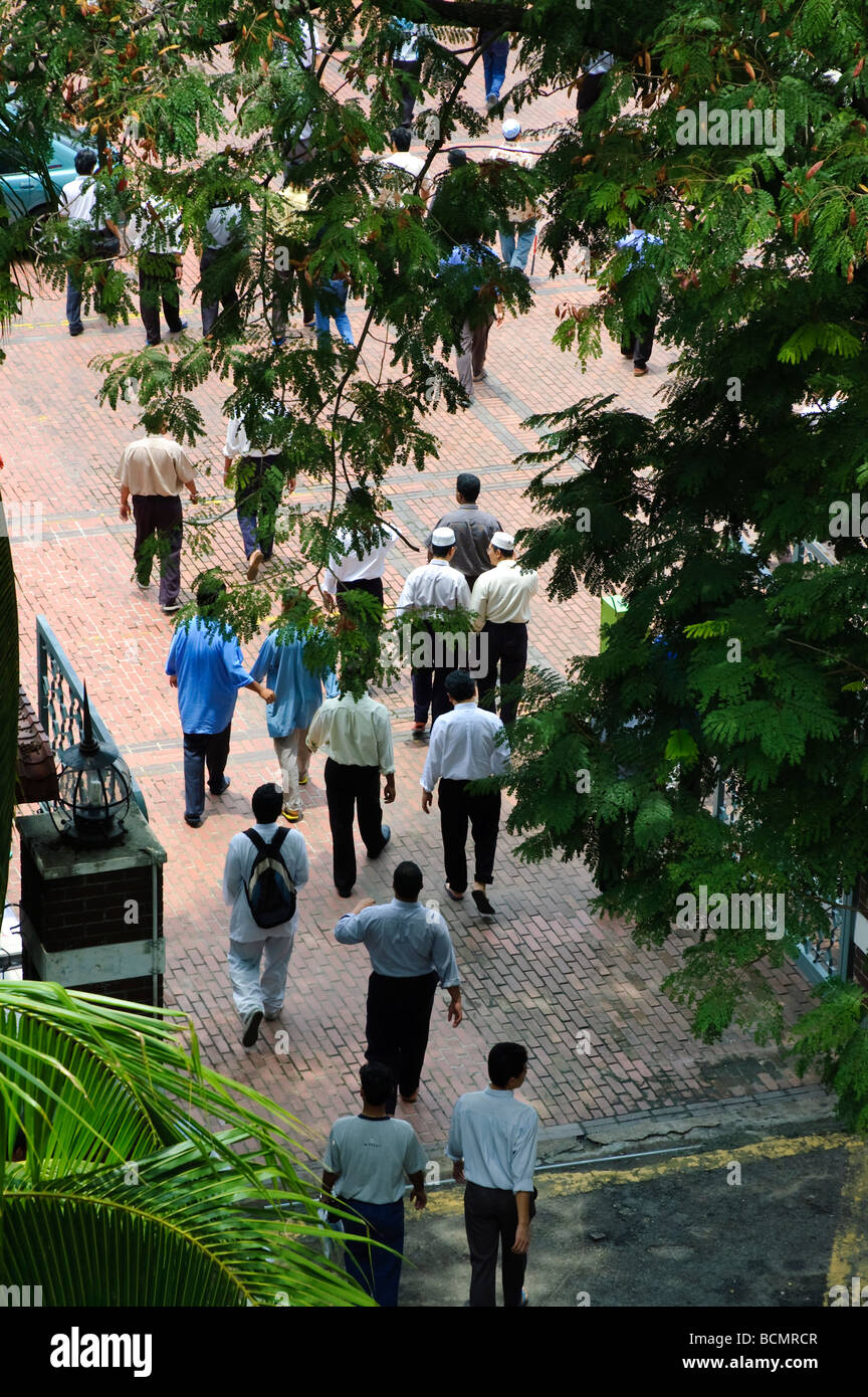 Worshipers heading for Friday prayers Stock Photo