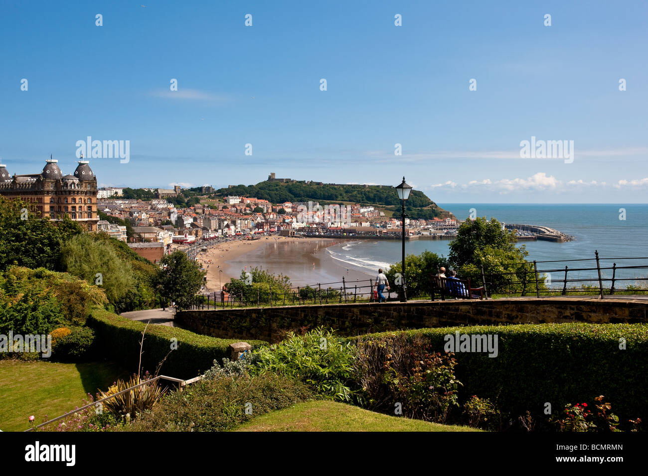 South Bay Scarborough from the Esplanade North Yorkshire Stock Photo