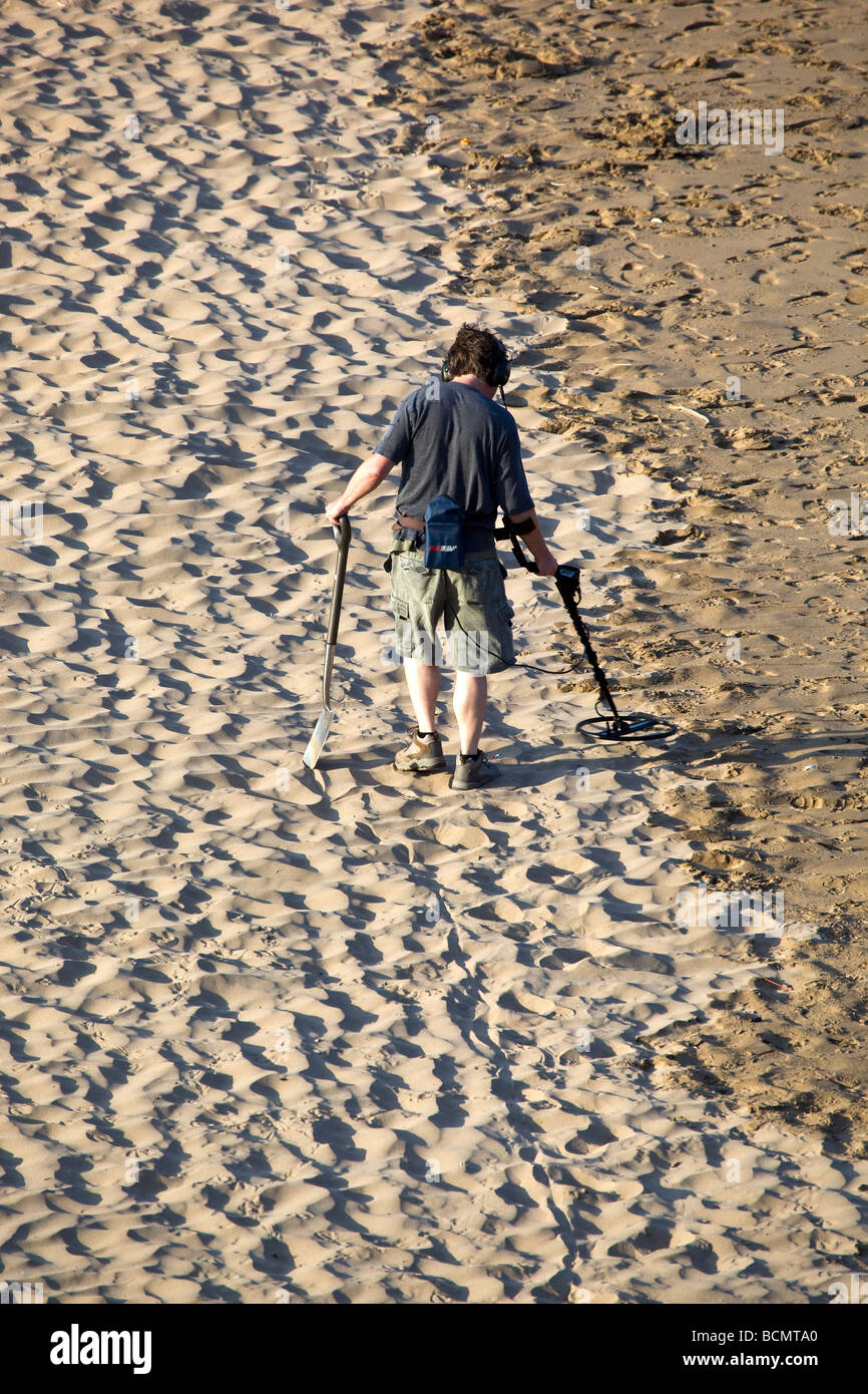 with Metal Detector Stock Photo Alamy
