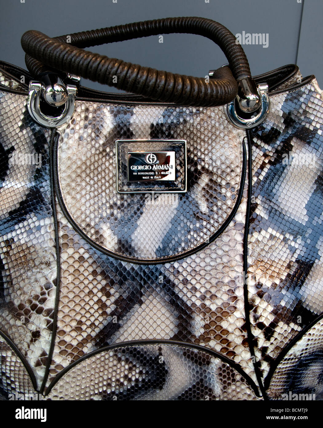 Fashion Paris France French handbag Armani Stock Photo