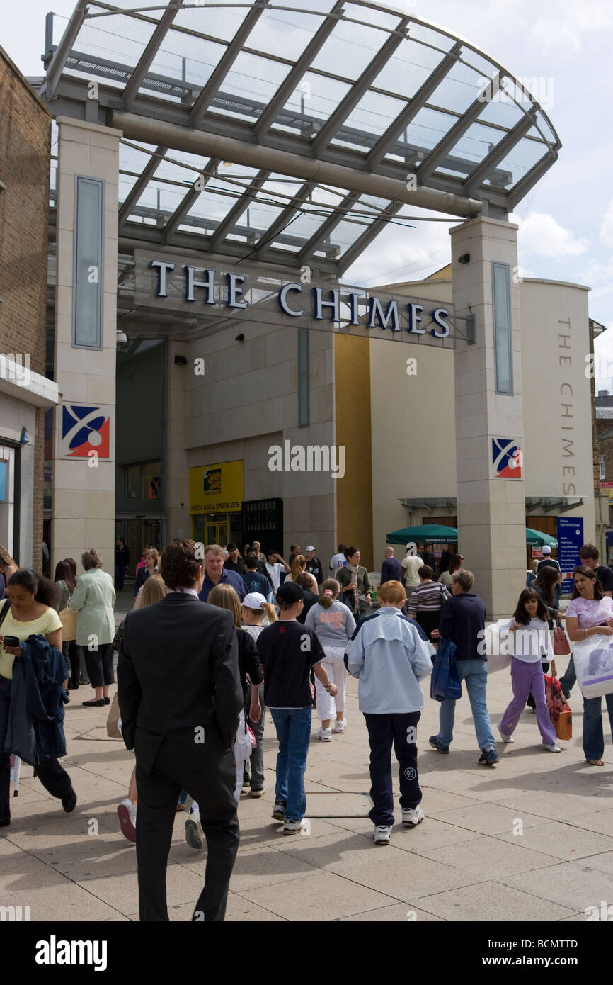 The Chimes Shopping Mall Uxbridge Greater London England Stock Photo