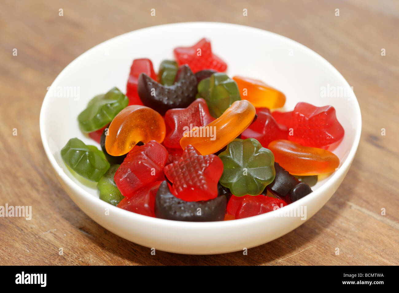 Bowl of Juicy Jelly Sweets Stock Photo Alamy
