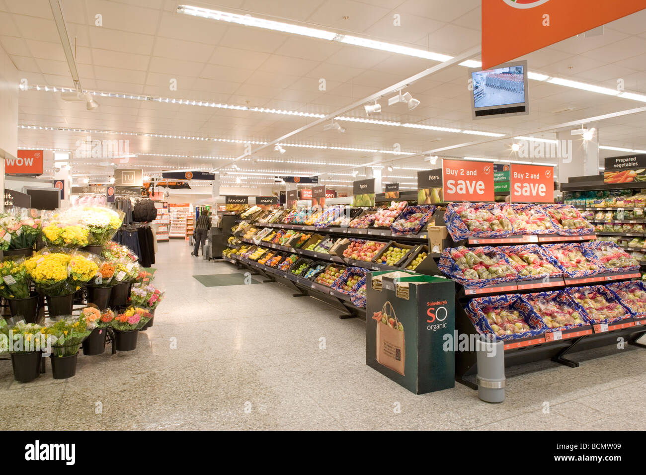 Sainsbury Supermarket London England Stock Photo Alamy