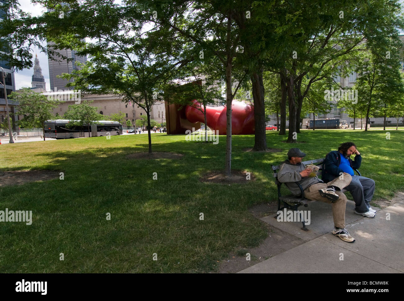 Cleveland stamp by Oldenburg Stock Photo