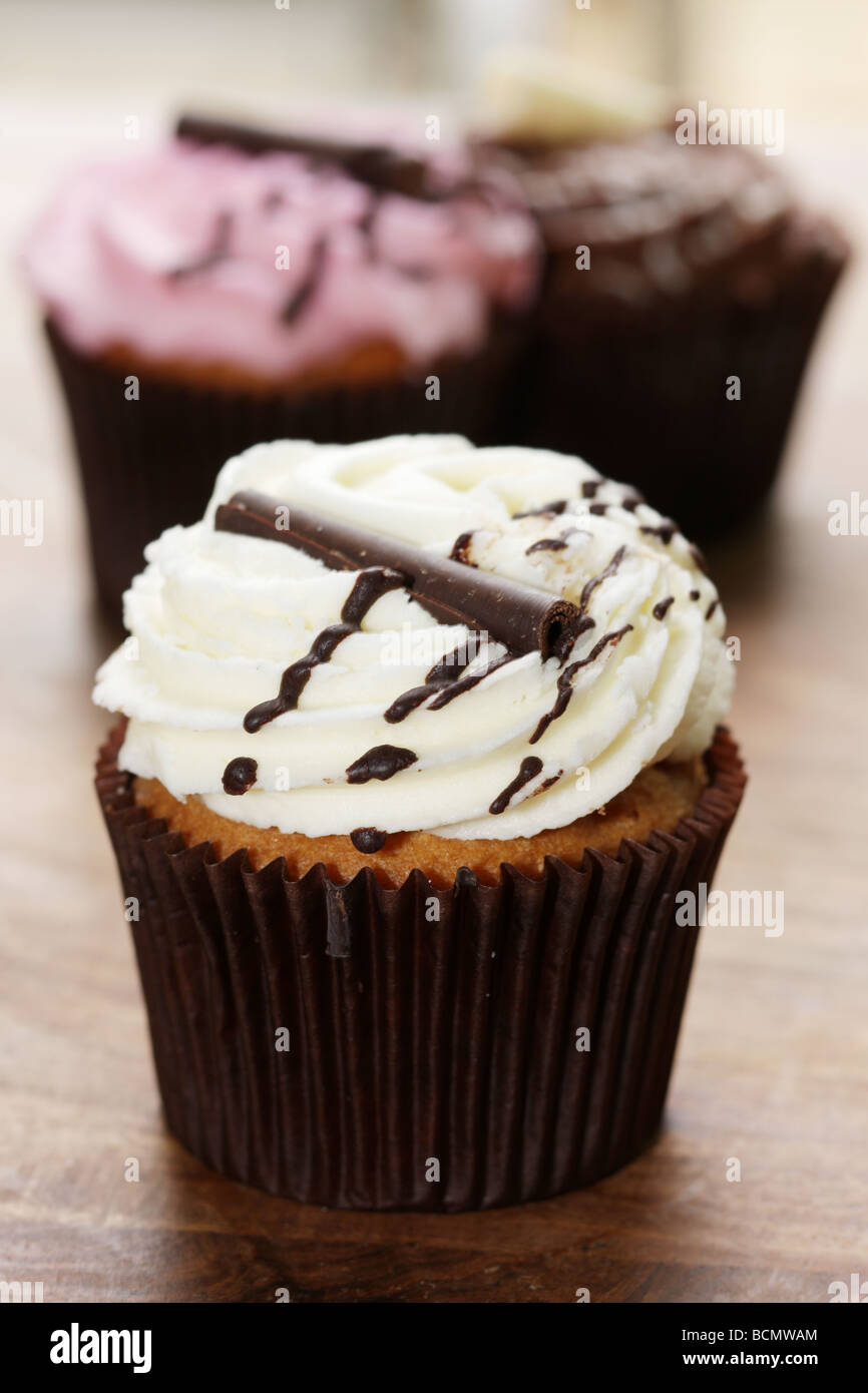 Chocolate Cup Cakes Stock Photo - Alamy