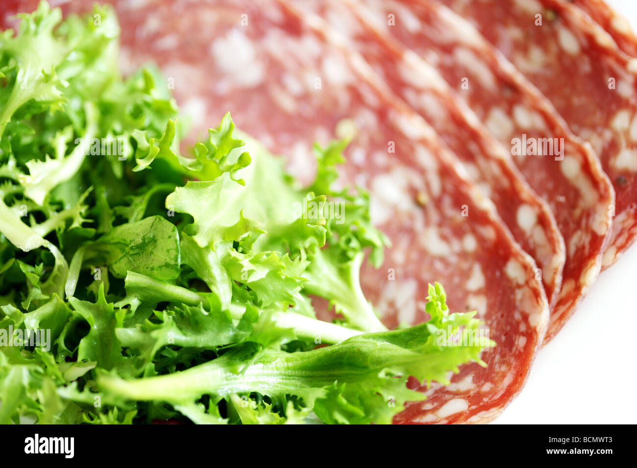 French Pave Peppercorn Salami Stock Photo Alamy