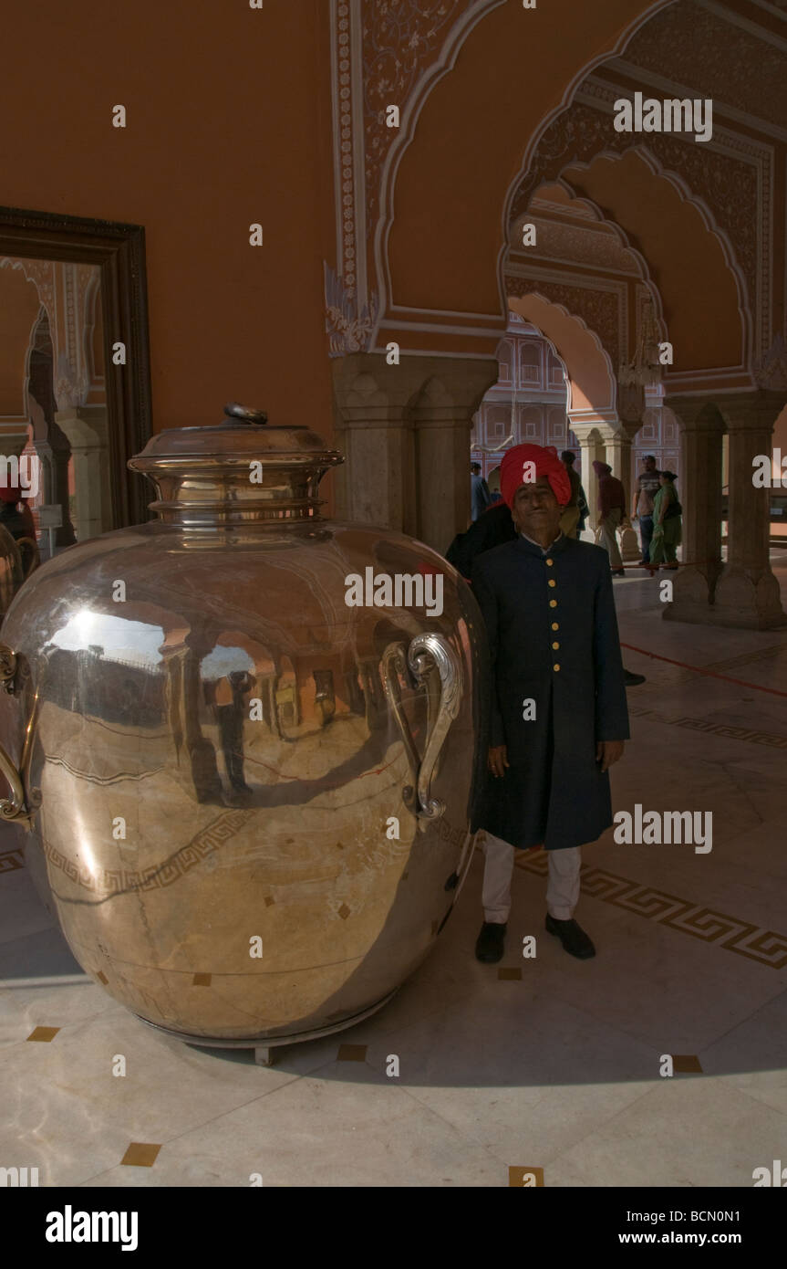 Silver Urns, Largest in the World, carries 309 Kg of water,City Palace
