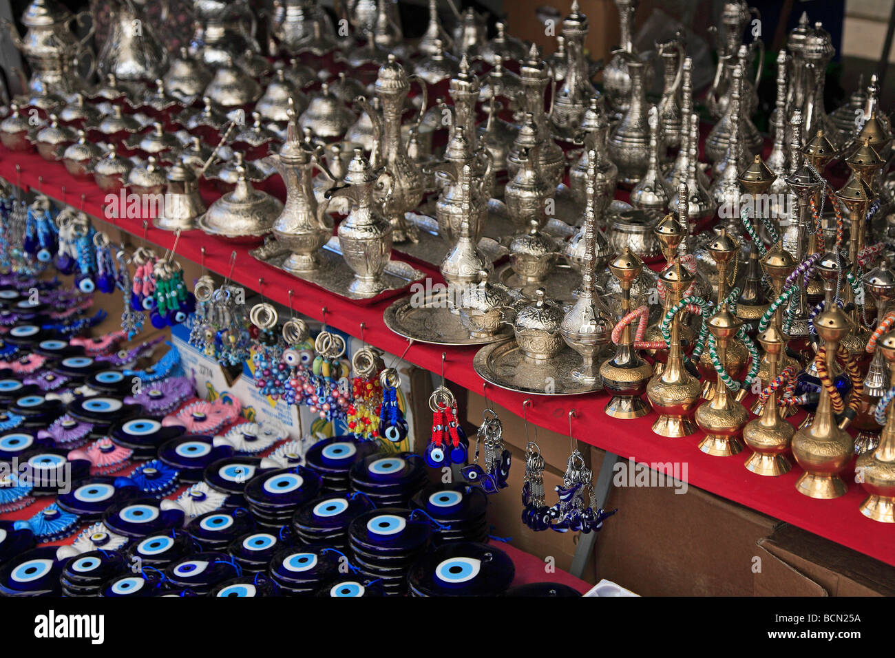 Souvenier Market Stall Dalyan Turkey Stock Photo