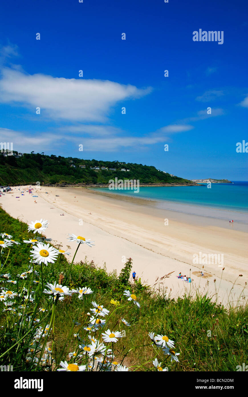carbis bay near st.ives in cornwall, uk Stock Photo