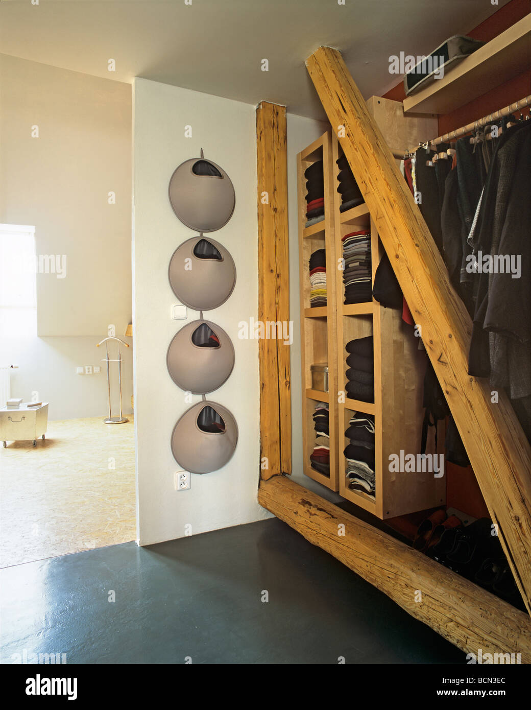 Wardrobe in corridor Stock Photo - Alamy