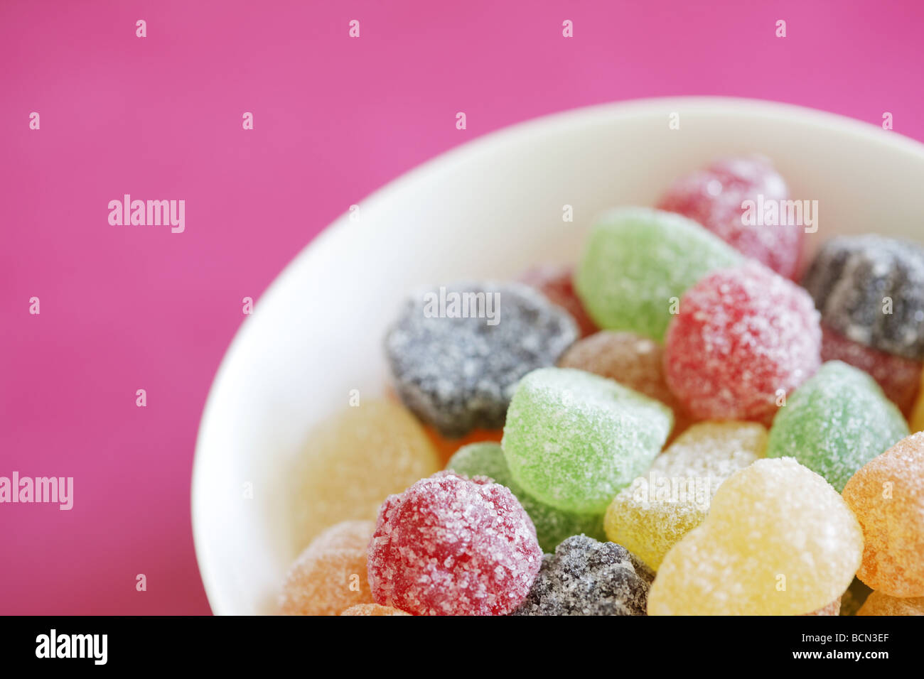 Bowl of Fruit Pastilles Stock Photo Alamy
