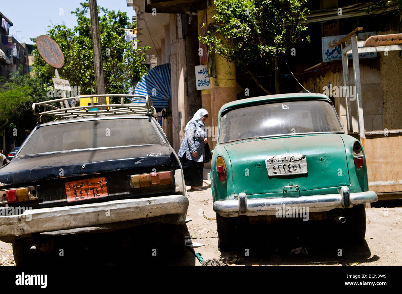 Old Cars in Egypt Stock Photo Alamy