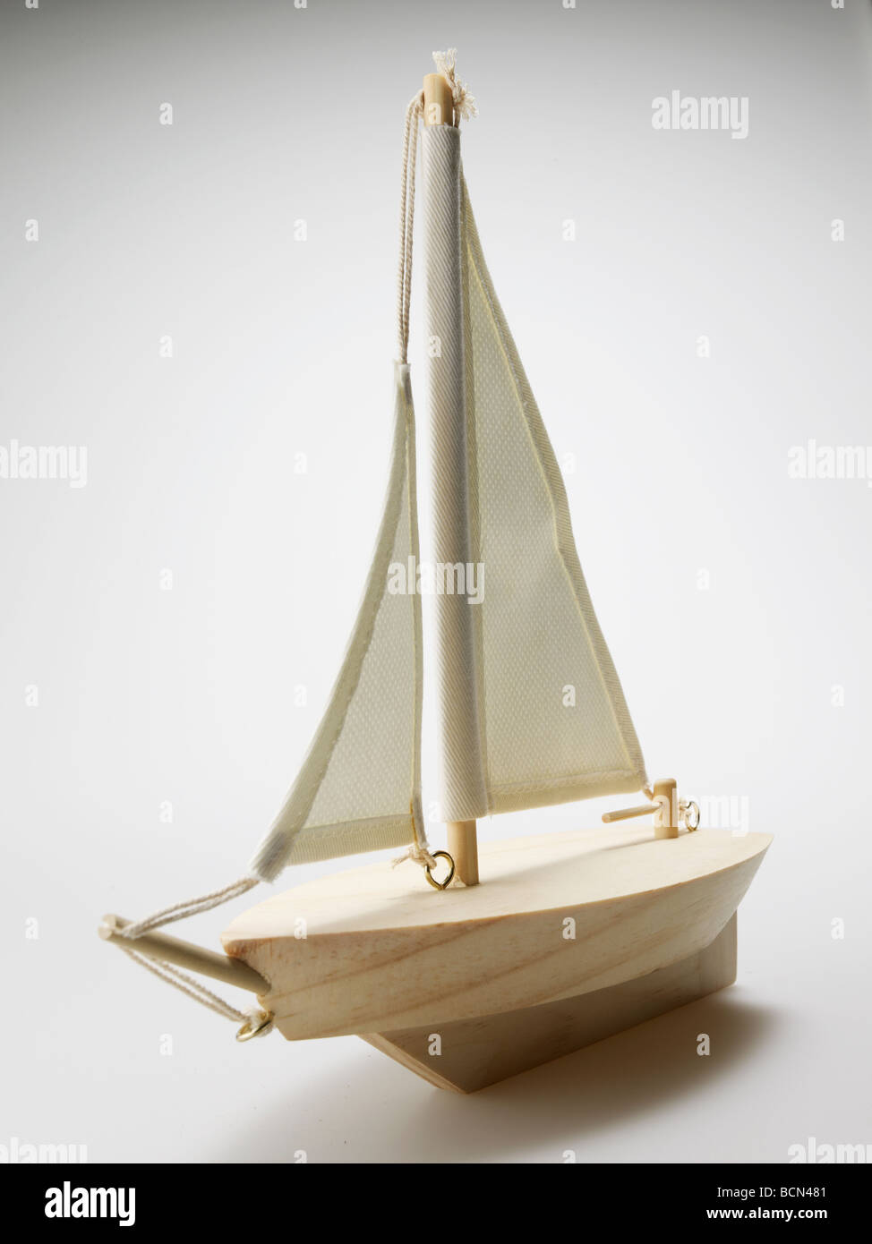 Wooden Model Ship Stock Photo