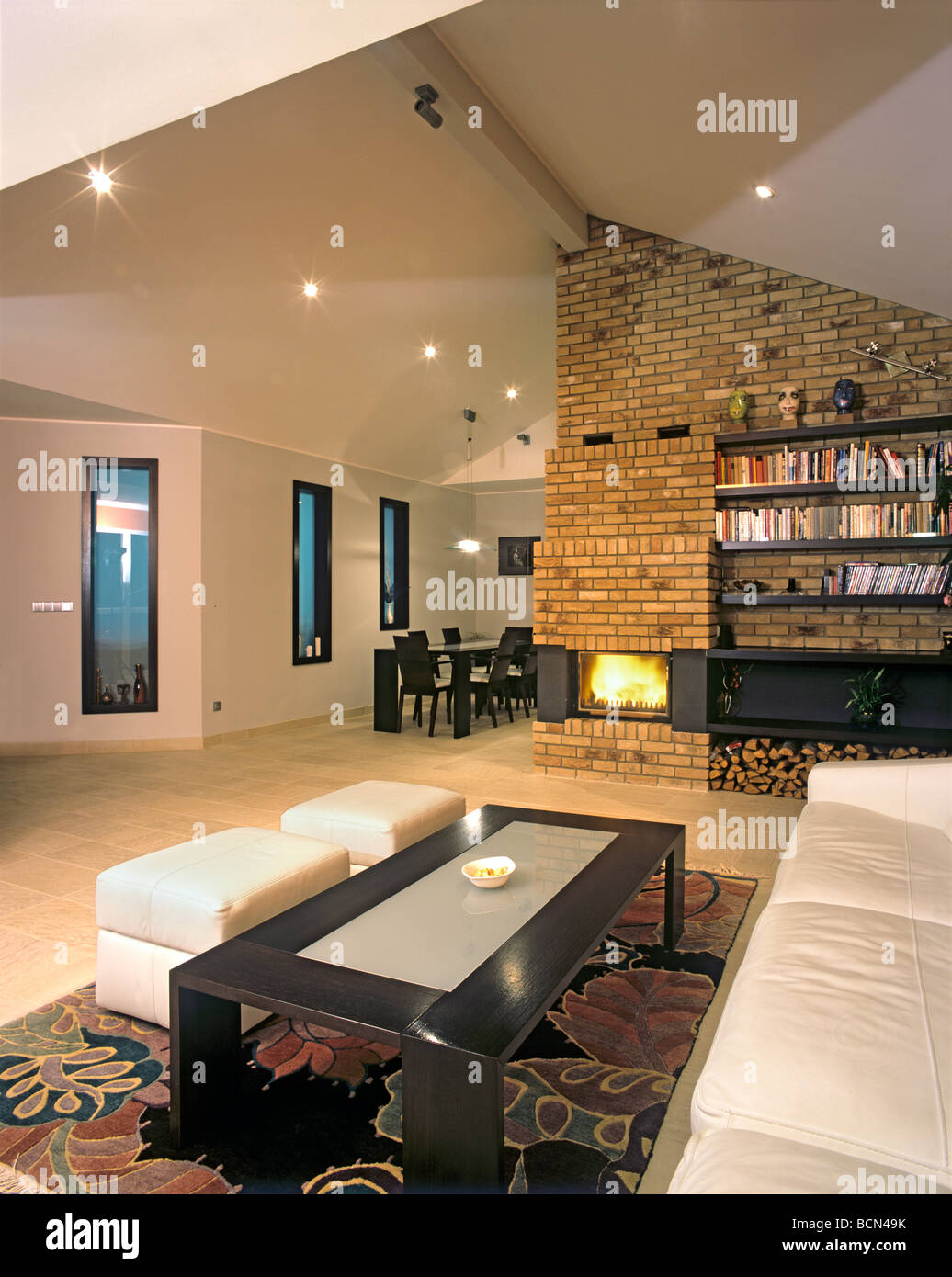 Sitting room in modern house Stock Photo - Alamy