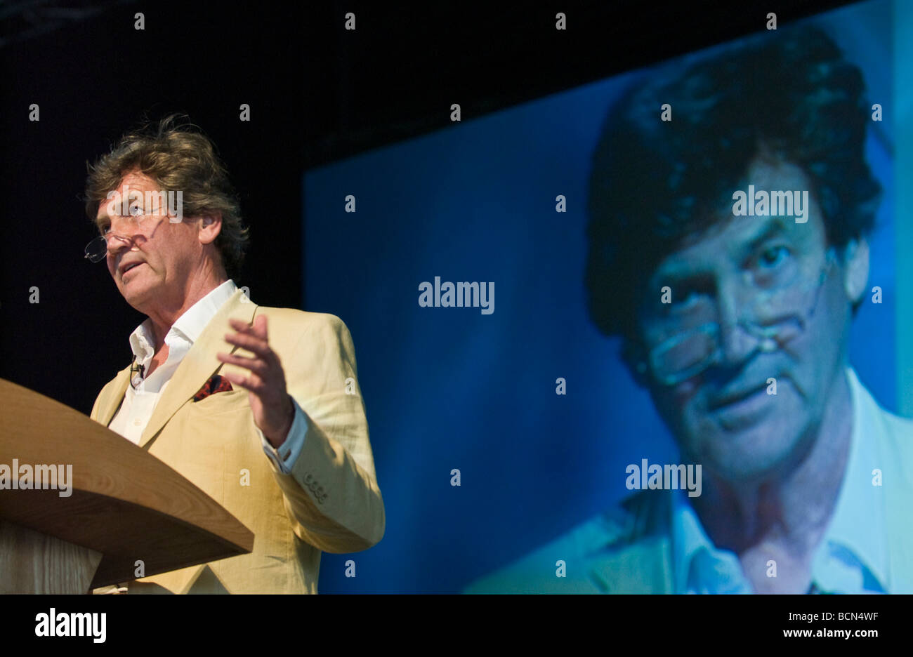 Melvyn Bragg British broadcaster and author pictured at Hay Festival 2009 Stock Photo