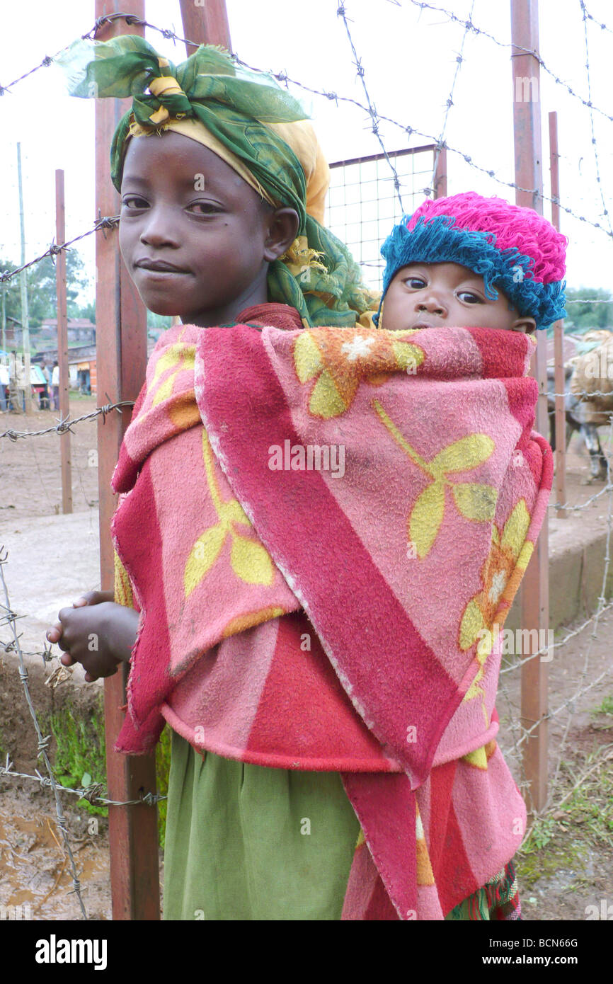 ethiopia dorzè people chencha Stock Photo