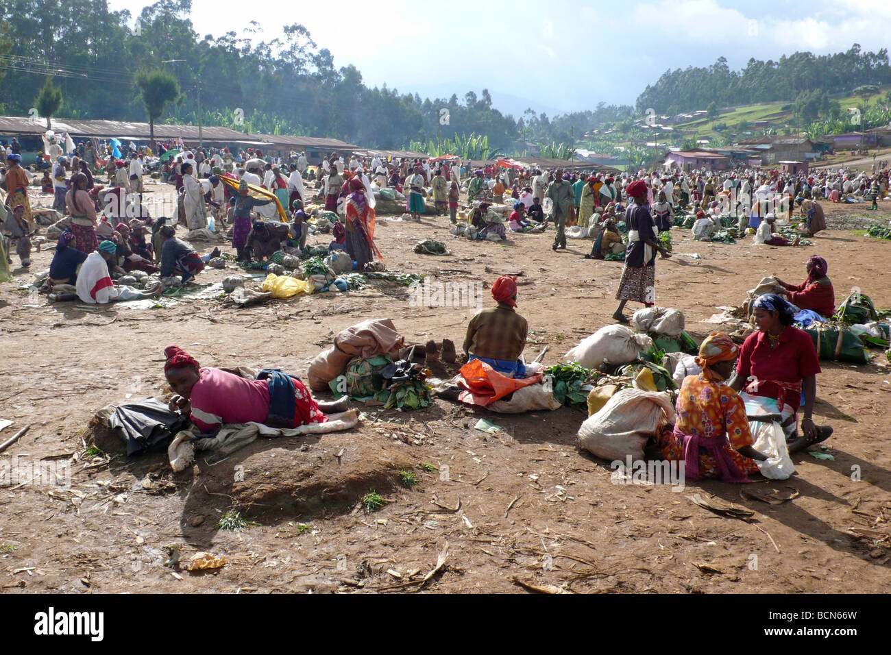 ethiopia dorzè people chencha Stock Photo