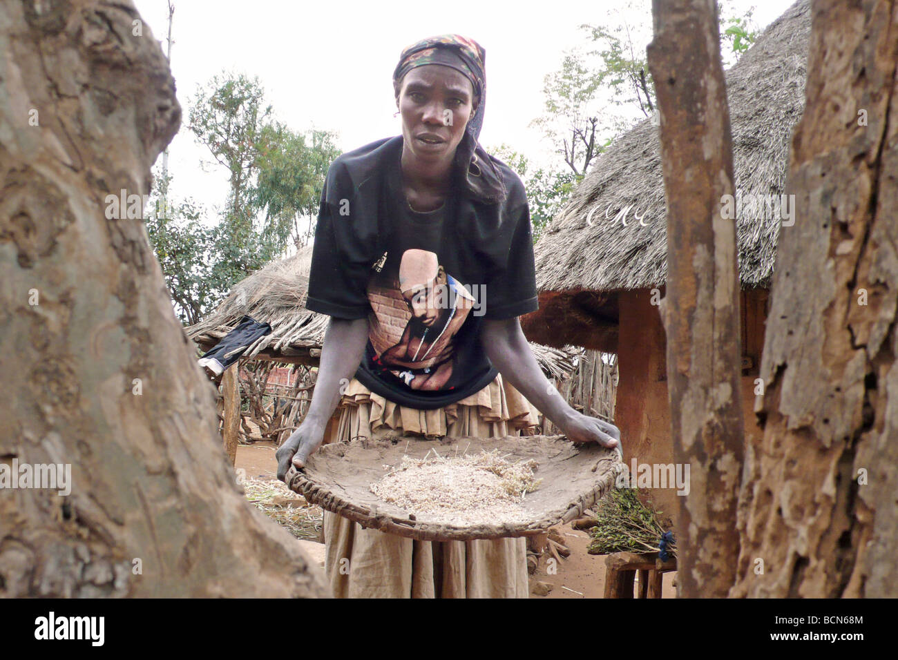 ethiopia omo valley konso people Stock Photo