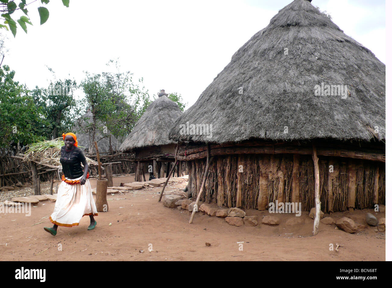 ethiopia omo valley konso people Stock Photo