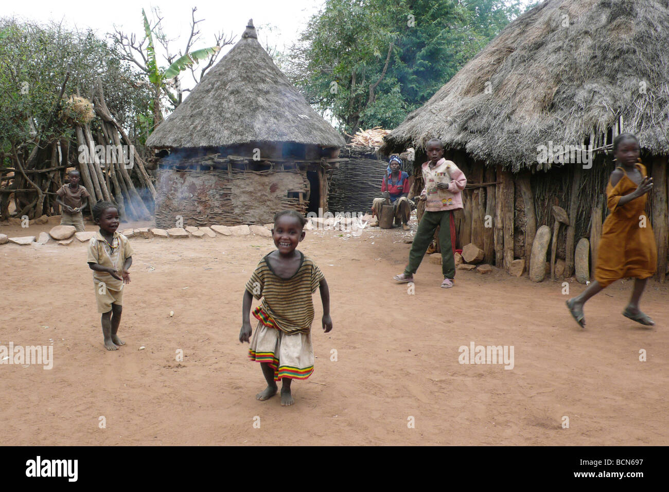 ethiopia omo valley konso people Stock Photo