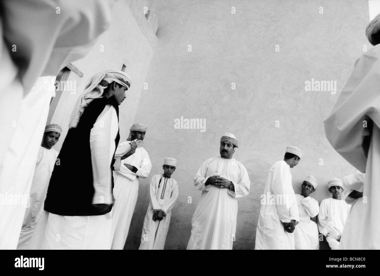 Oman traditional dress Black and White Stock Photos & Images - Alamy