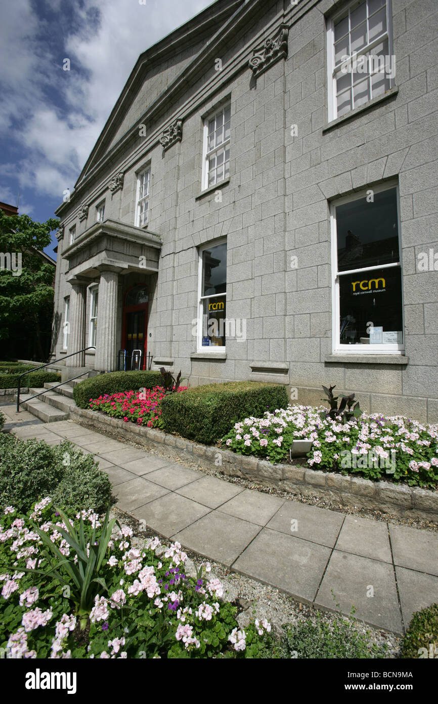 City of Truro, England. The Royal Cornwall Museum in Truro’s River Street is managed by the Royal Institution of Cornwall. Stock Photo