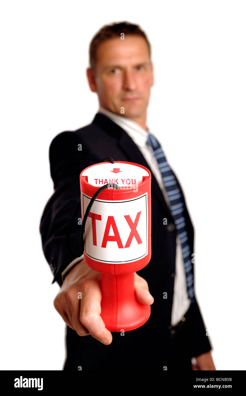 Tax man Stock Photo