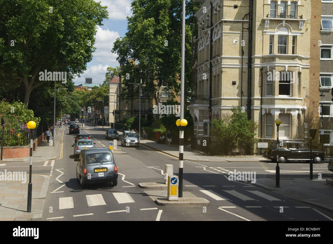 Fulham Road and Elm Park Gardens London England HOMER SYKES Stock Photo